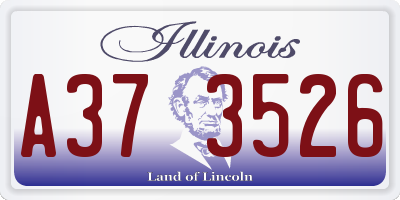 IL license plate A373526