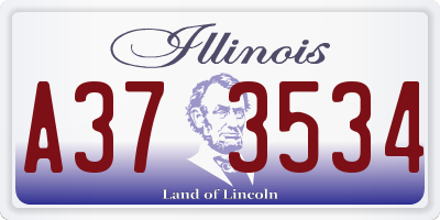 IL license plate A373534
