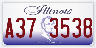 IL license plate A373538