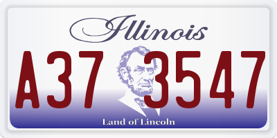 IL license plate A373547