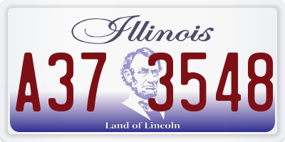 IL license plate A373548
