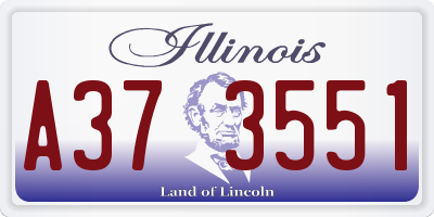 IL license plate A373551