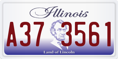 IL license plate A373561