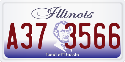 IL license plate A373566