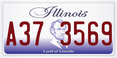 IL license plate A373569