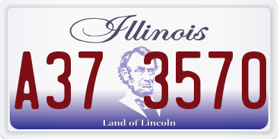 IL license plate A373570