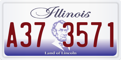 IL license plate A373571