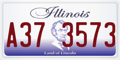 IL license plate A373573