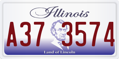IL license plate A373574