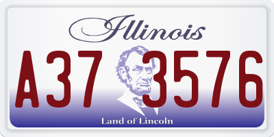 IL license plate A373576