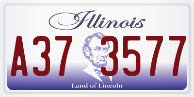 IL license plate A373577