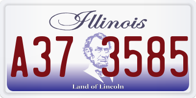 IL license plate A373585
