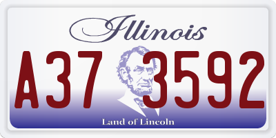 IL license plate A373592