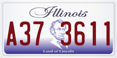IL license plate A373611