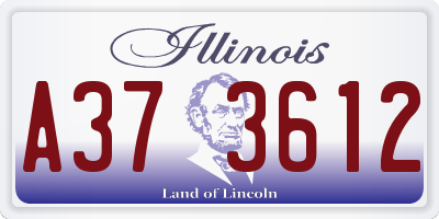 IL license plate A373612