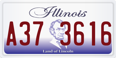 IL license plate A373616
