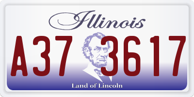 IL license plate A373617