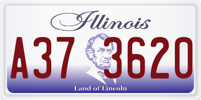 IL license plate A373620