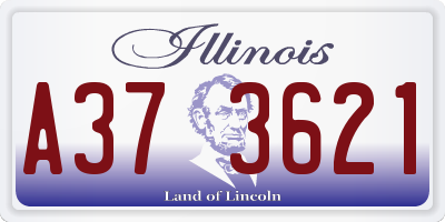 IL license plate A373621