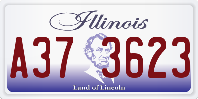 IL license plate A373623