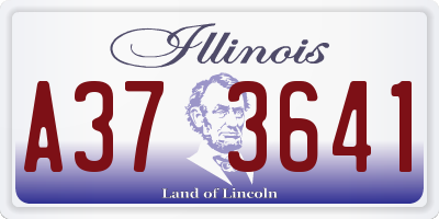 IL license plate A373641