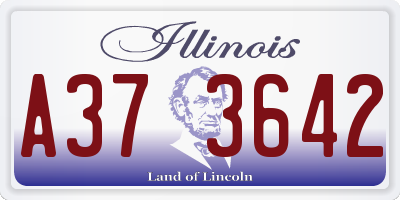 IL license plate A373642
