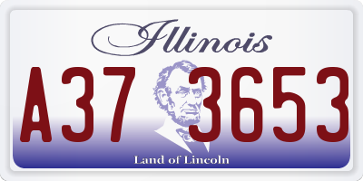 IL license plate A373653