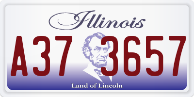 IL license plate A373657