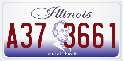 IL license plate A373661