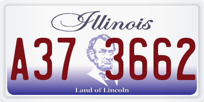 IL license plate A373662
