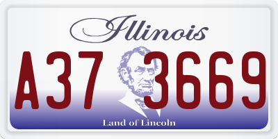 IL license plate A373669