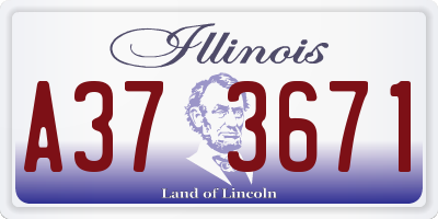 IL license plate A373671
