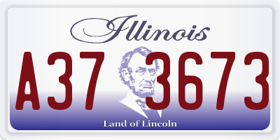 IL license plate A373673