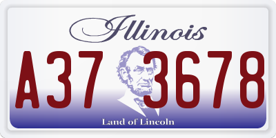 IL license plate A373678