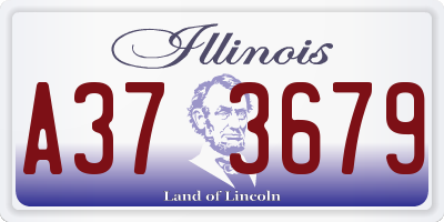IL license plate A373679