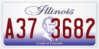 IL license plate A373682