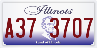IL license plate A373707