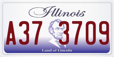 IL license plate A373709