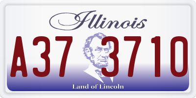 IL license plate A373710