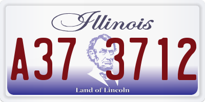 IL license plate A373712