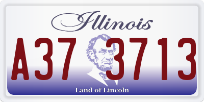 IL license plate A373713