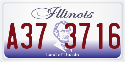 IL license plate A373716