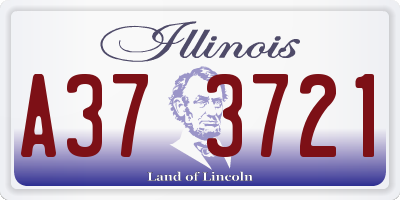 IL license plate A373721