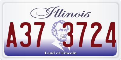 IL license plate A373724