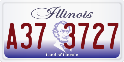 IL license plate A373727