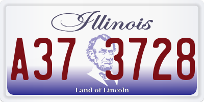 IL license plate A373728