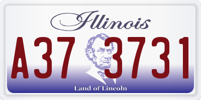 IL license plate A373731