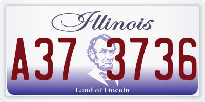 IL license plate A373736