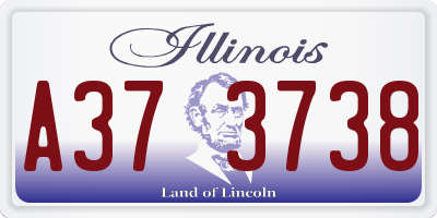 IL license plate A373738