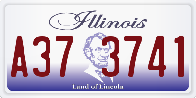 IL license plate A373741